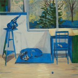 Studio With Blue Dog